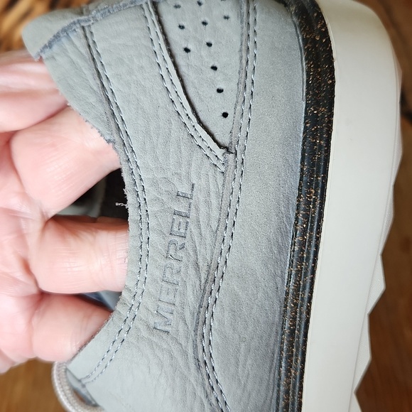 Merrell Women’s Sleet Gray Leather Oxford Sneaker Size 8.5 - Picture 12 of 12